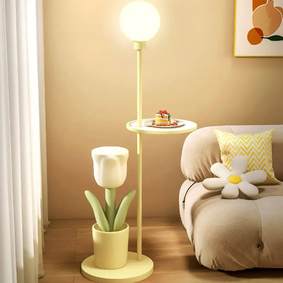 Cute Flower Creative Pink Floor Lamp