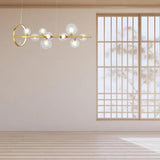 Linear Large Light Bulb Modern Chandelier