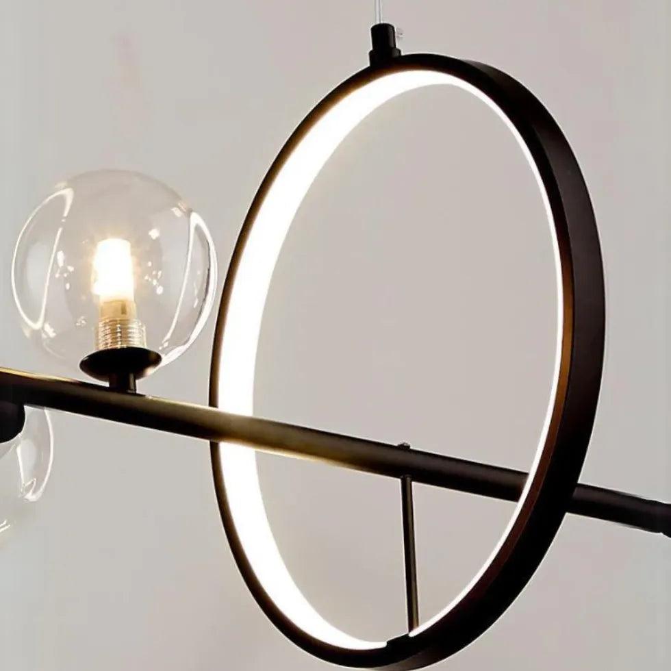 Linear Large Light Bulb Modern Chandelier