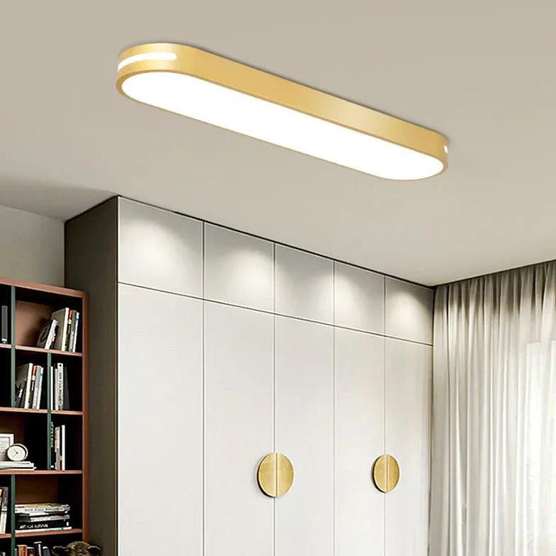 Minimalist Long Oval Led Lights Ceiling