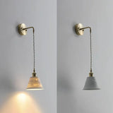 Vintage Ceramic Pendant Gold Wall Lights