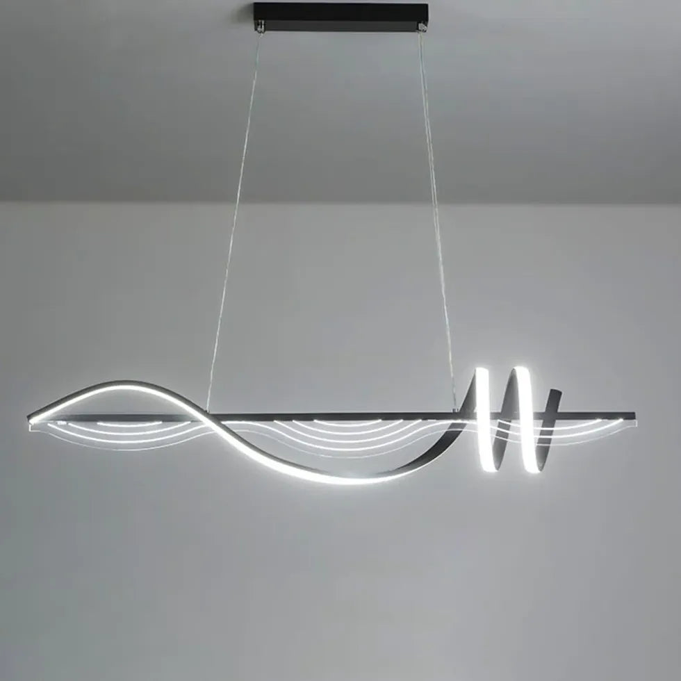 Spiral Shapes for Kitchen LED Pendant Light