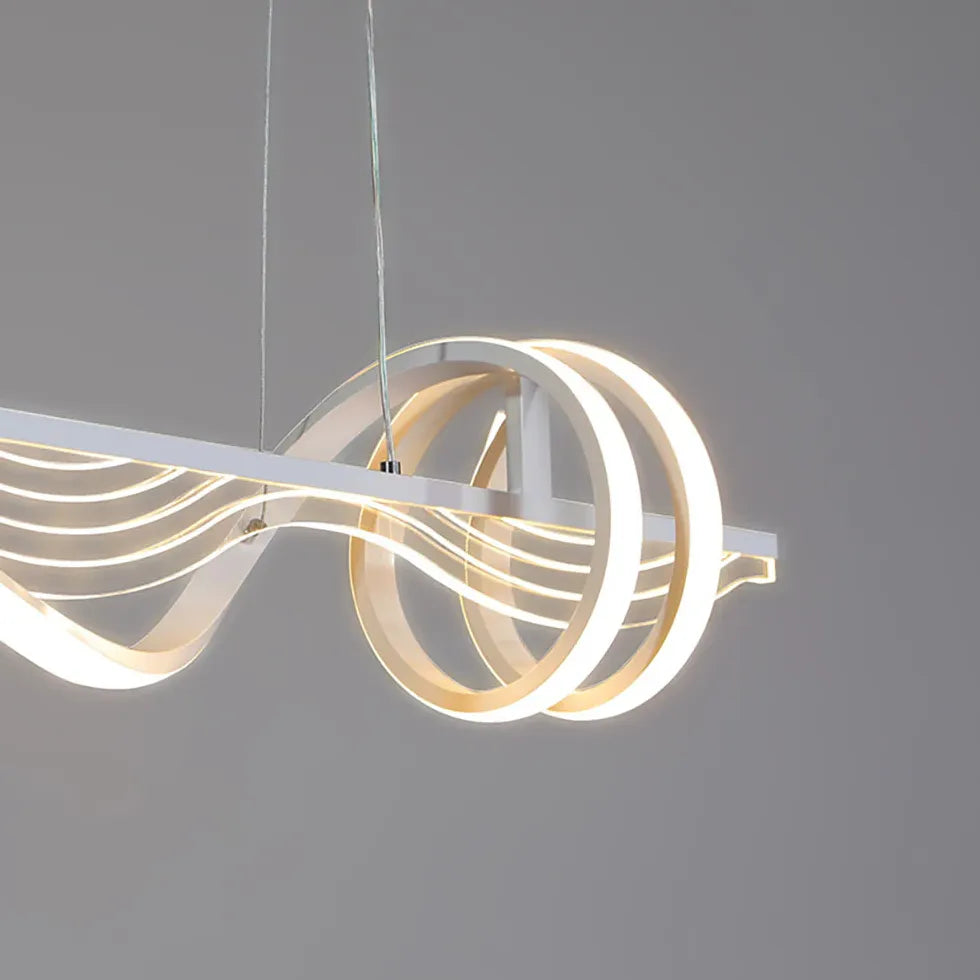 Spiral Shapes for Kitchen LED Pendant Light