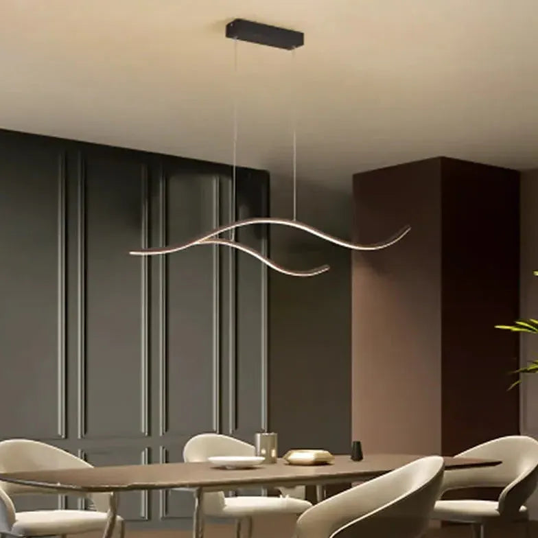 Double Curve Minimalist Modern Pendant Light