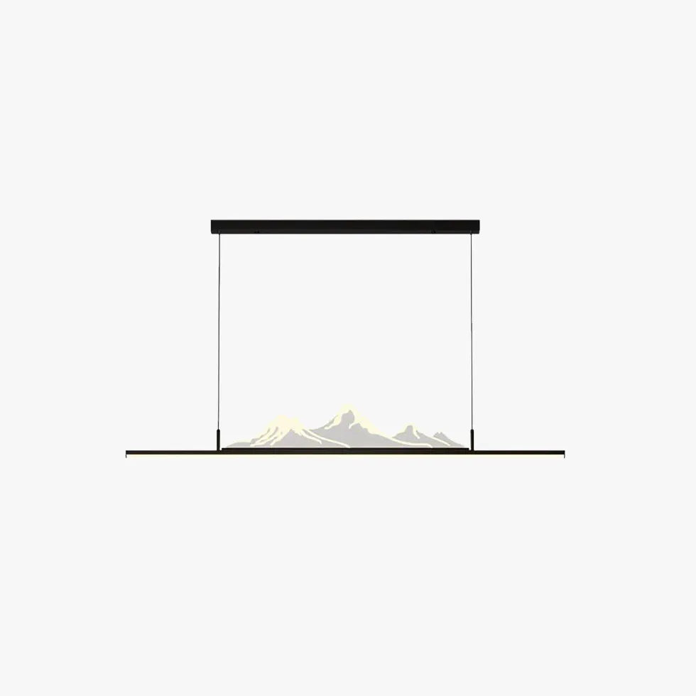 Mountain Contour LED Modern Linear Pendant Light