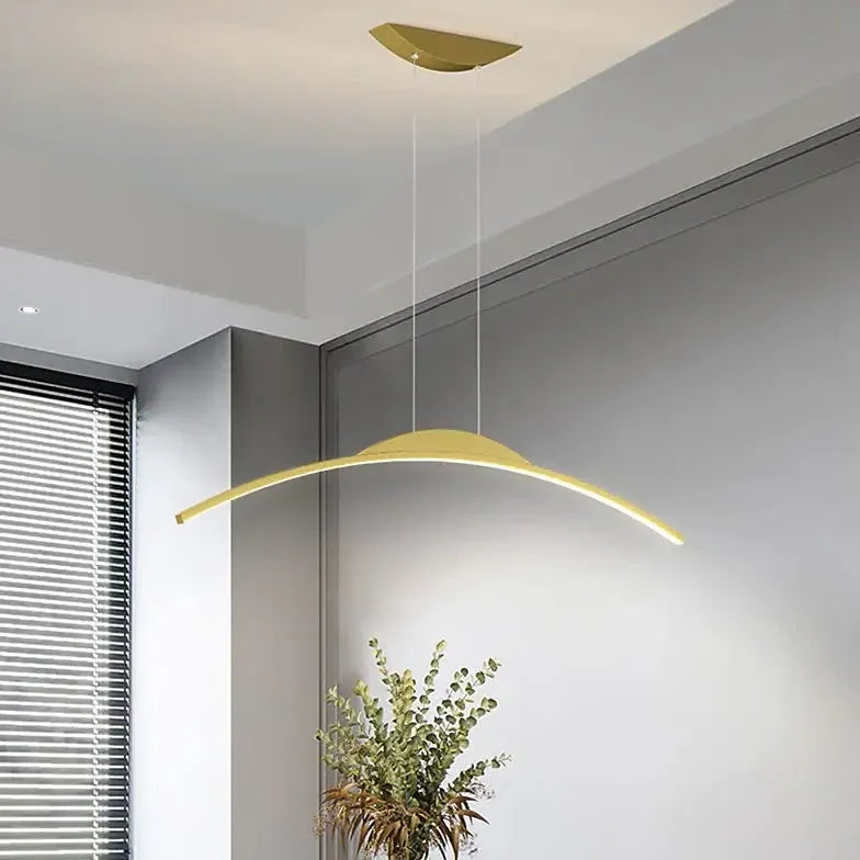 Arched Curve Minimalist Dining Room Pendant Light