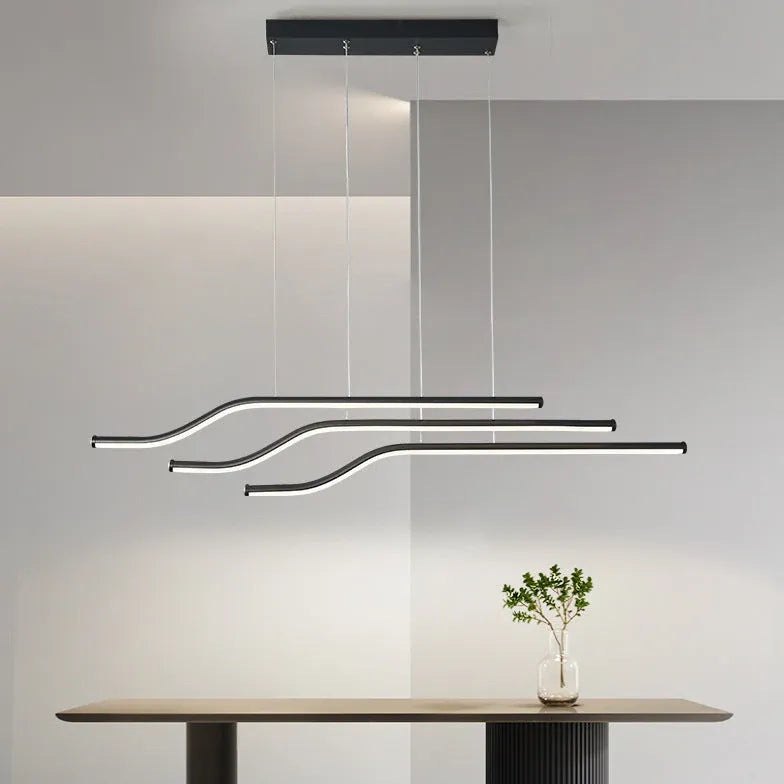 Three-Line Zigzag Design Minimalist Pendant Light