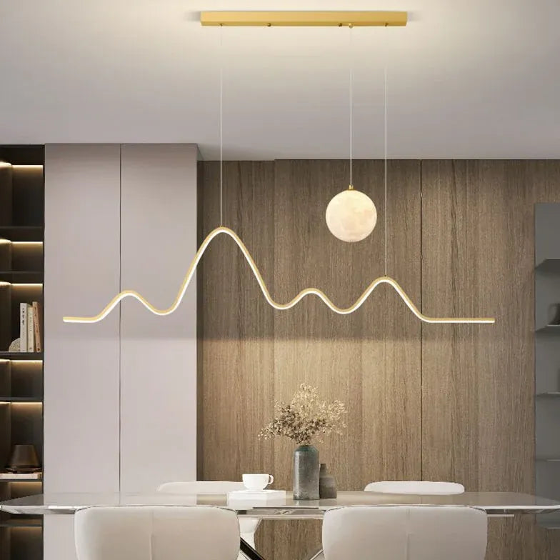 Moon Wave LED Pendant Light