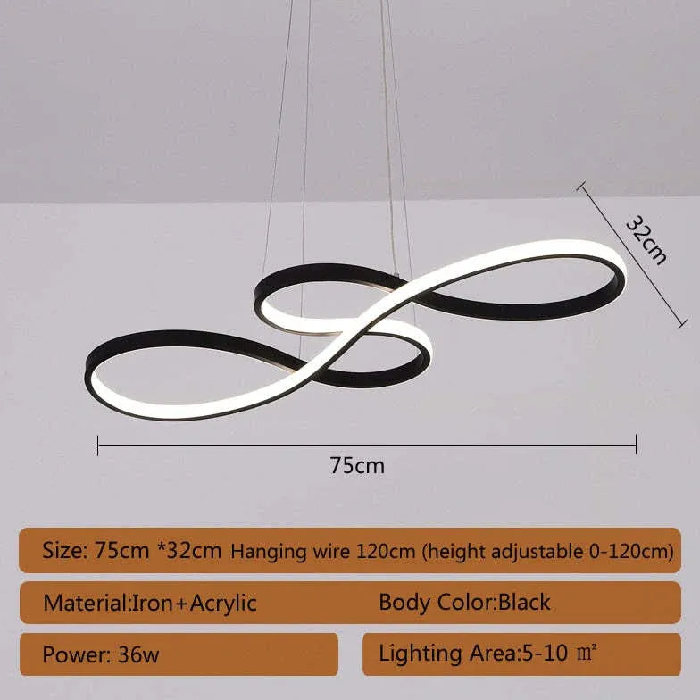 circular ring modern kitchen pendant light