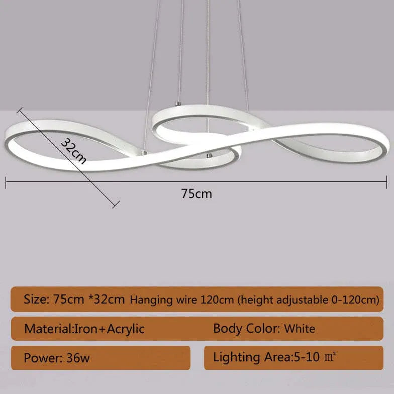 circular ring modern kitchen pendant light