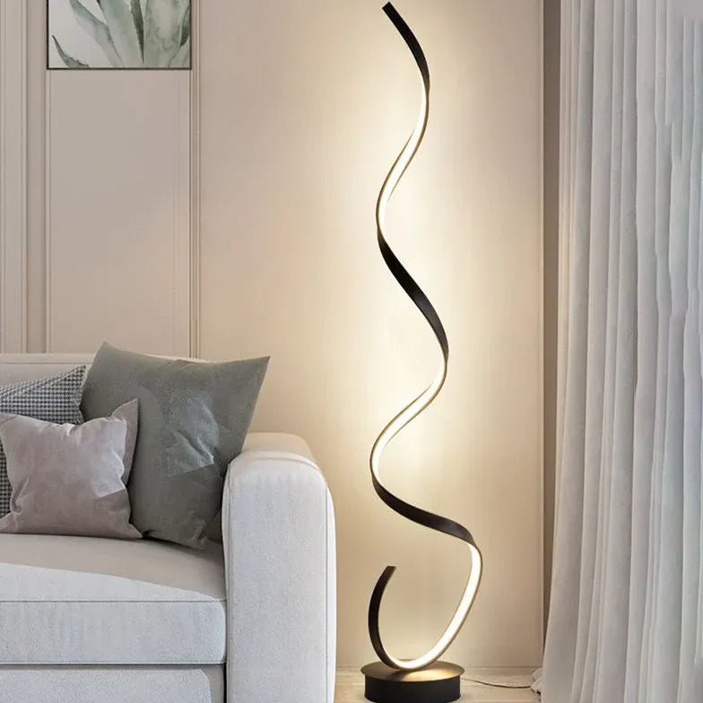 Spiral Modern Art Style Floor Lamp