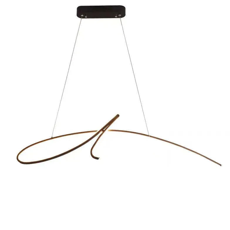 Minimalist Irregular Curved Modern Pendant Light