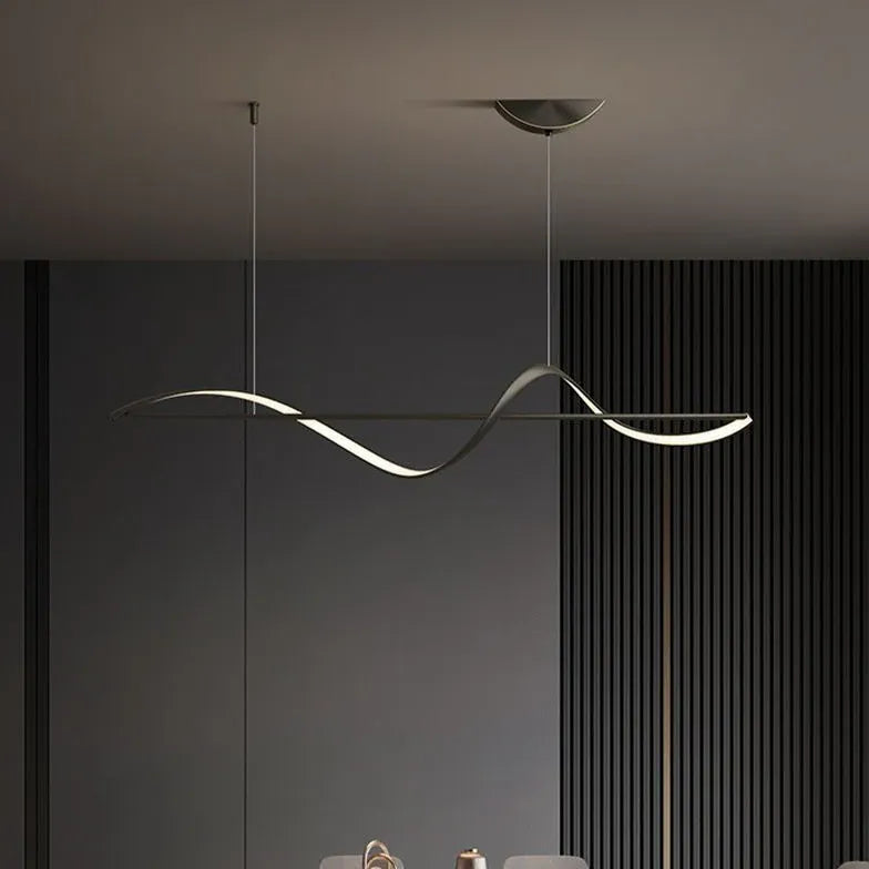 Minimalist Waves Modern Kitchen Pendant Light