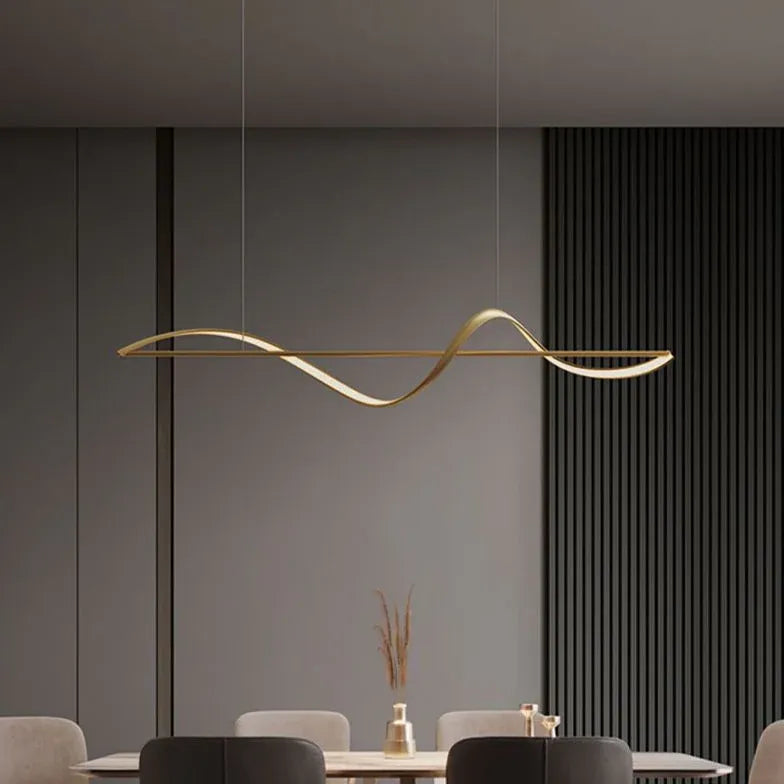 Minimalist Waves Modern Kitchen Pendant Light