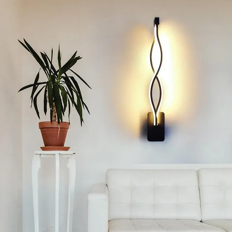 Wave Styling Led Modern Wall Lights