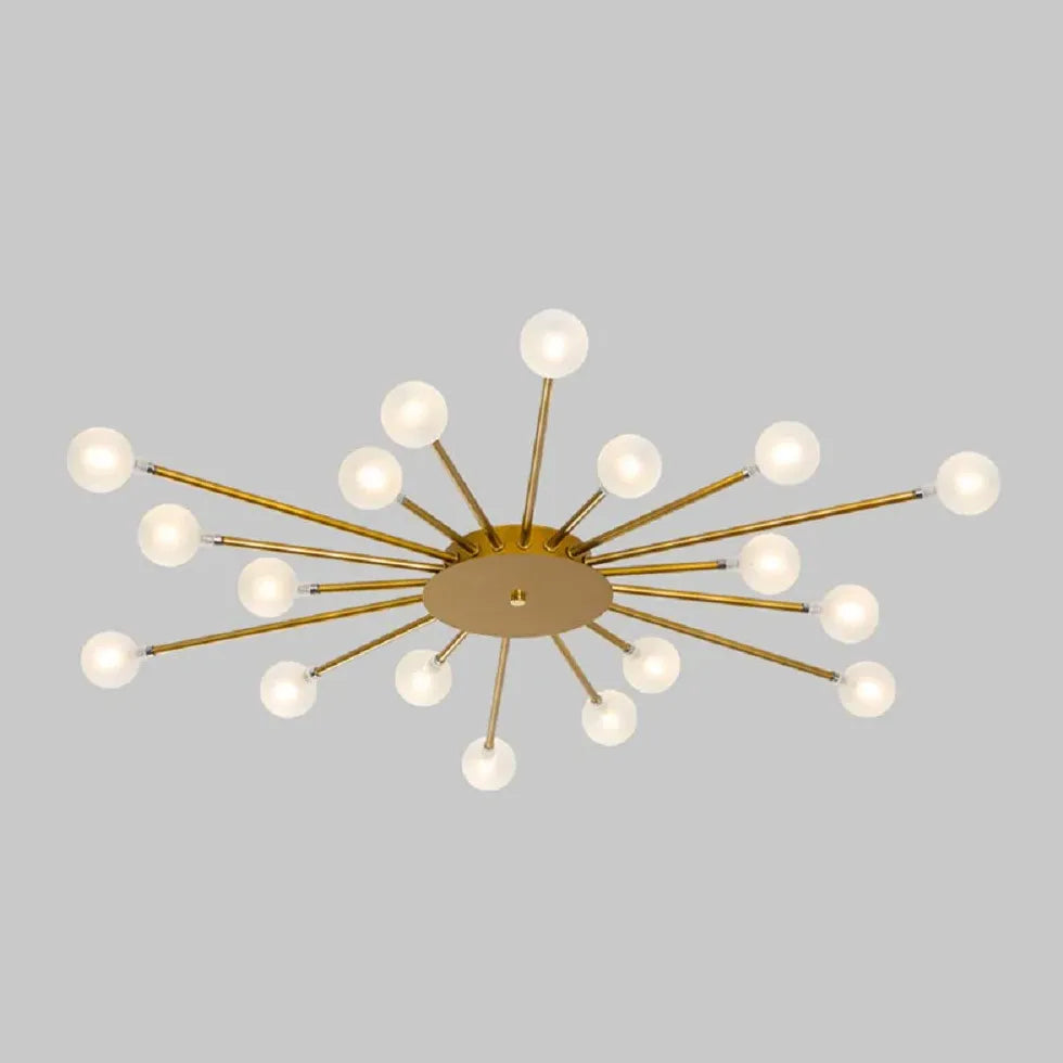 Starburst Design for Living Room Glass Pendant Light