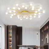 Starburst Design for Living Room Glass Pendant Light