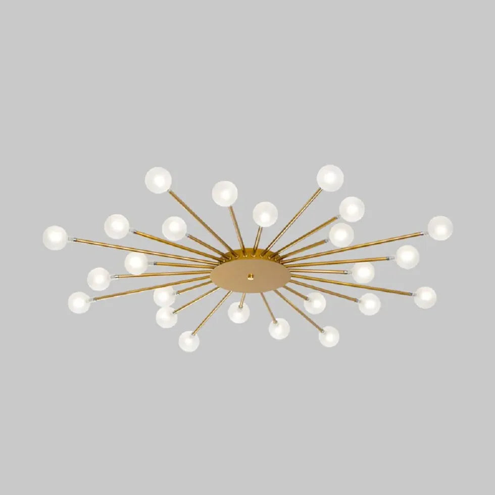 Starburst Design for Living Room Glass Pendant Light