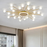 Starburst Design for Living Room Glass Pendant Light