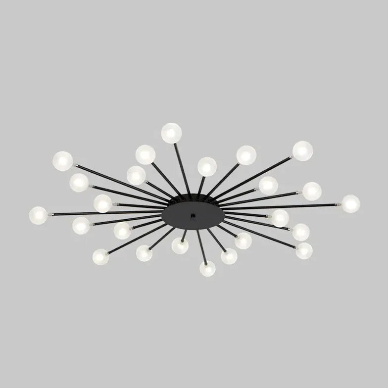 Starburst Design for Living Room Glass Pendant Light