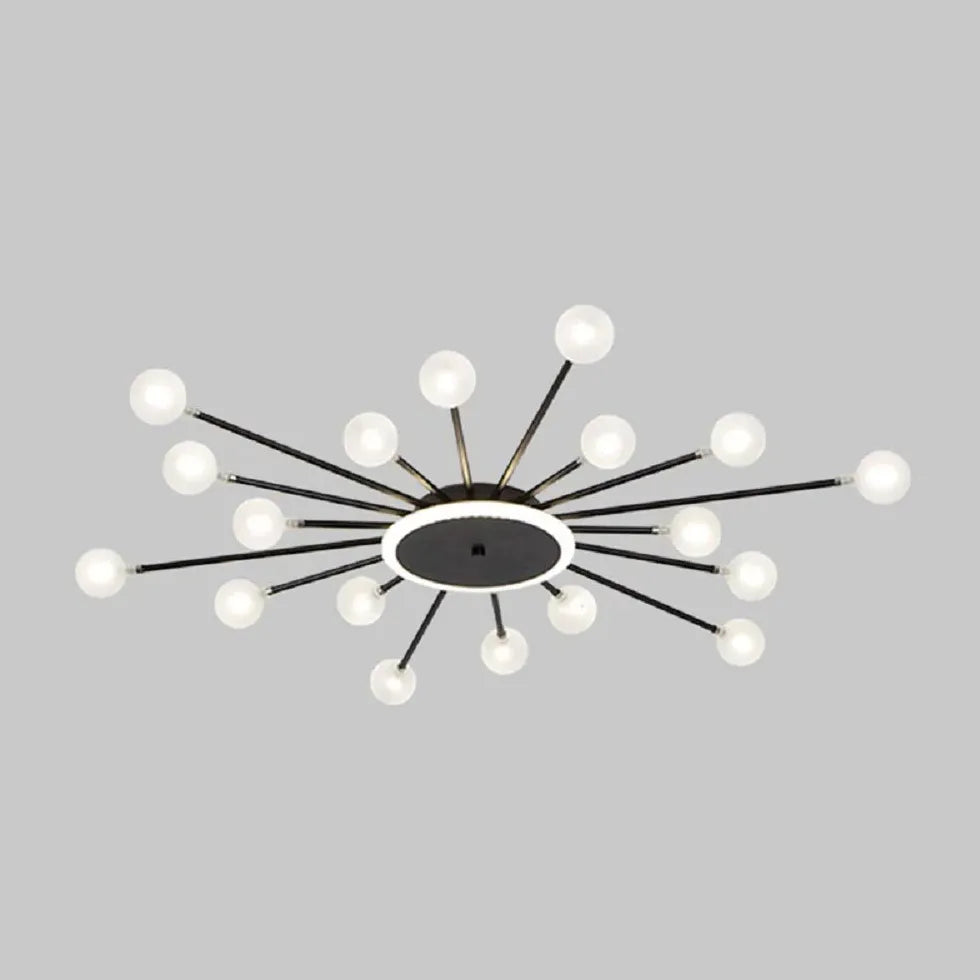 Starburst Design for Living Room Glass Pendant Light