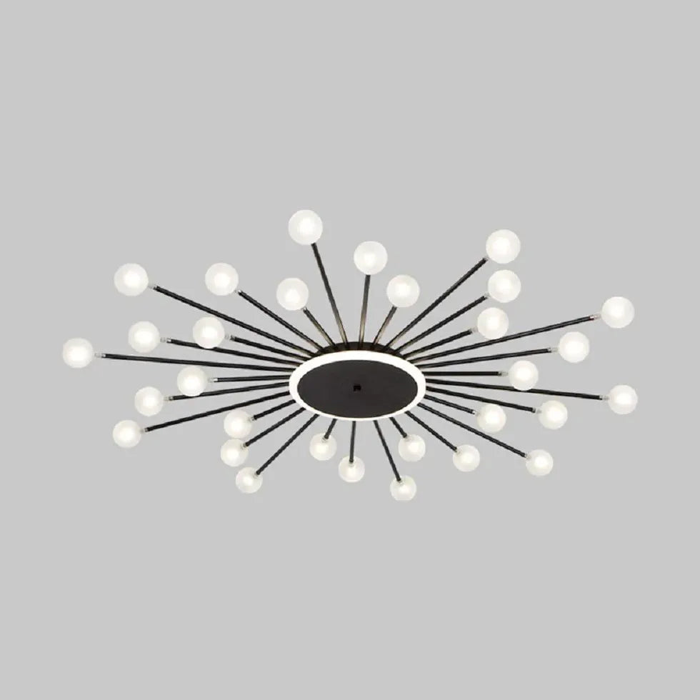 Starburst Design for Living Room Glass Pendant Light