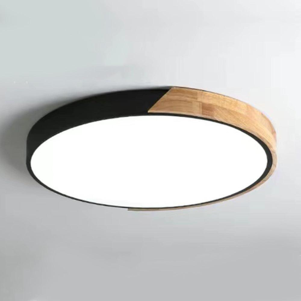 Nordic Pastel Wood LED Light Fixture for Ceiling