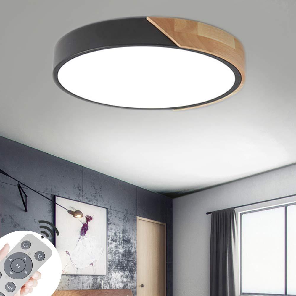 Nordic Pastel Wood LED Light Fixture for Ceiling