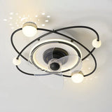 Planets Orbiting Modern Ceiling Fan With Light