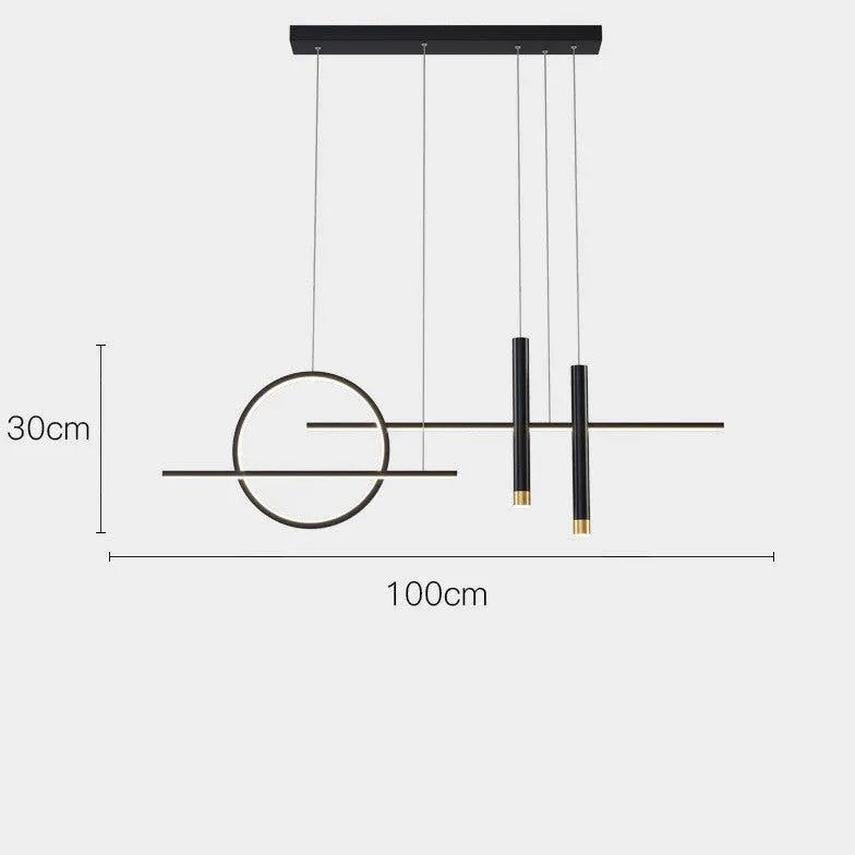 Ring Bar Vertical Kitchen LED Pendant Light