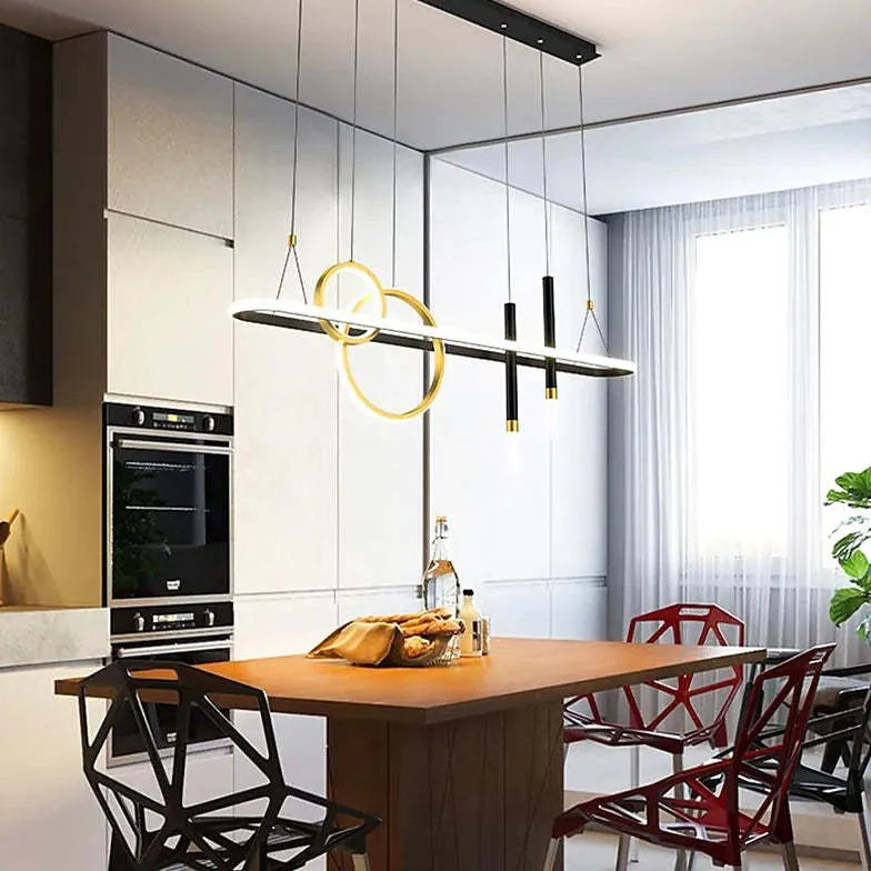 Multi-Loop Straight Line Kitchen Pendant Light