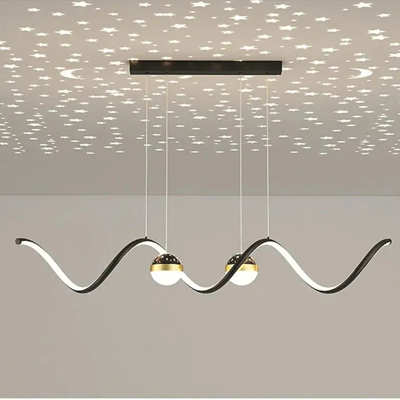 Wavy Spherical Shape Modern Kitchen Pendant Light