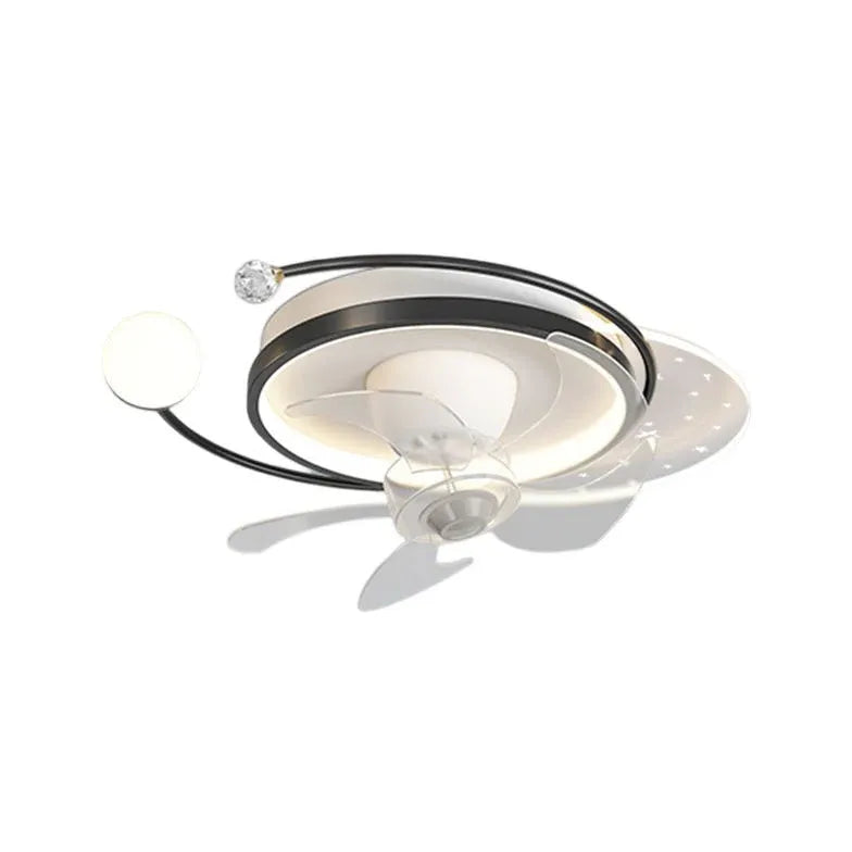 Star Ring LED Ceiling Fan With Light