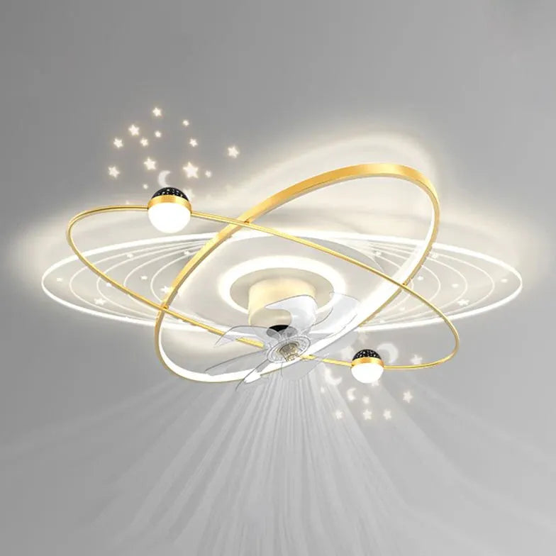 Star Ring LED Ceiling Fan With Light