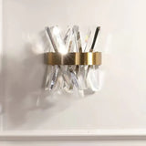 Geometric Crystal Gold Wall Lights