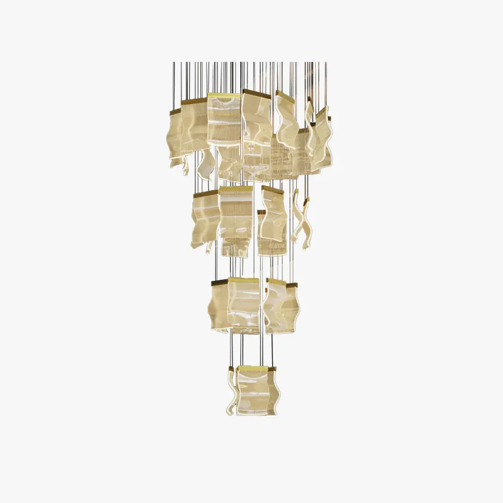 Square Stacking for Living Room Modern Chandelier