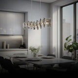 Oval Blade Crystal Kitchen Chandelier