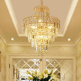 Multi-Light Design Luxury Crystal Gold Chandelier