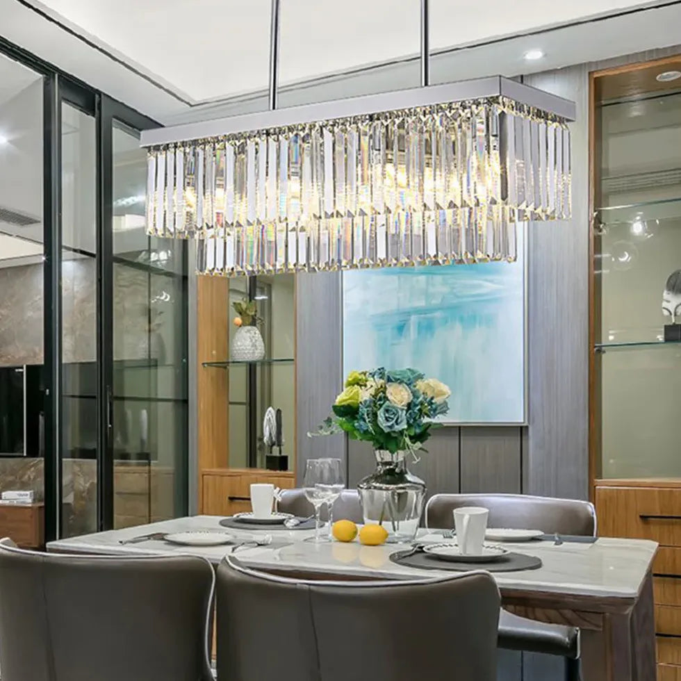 Luxury Strip Crystal Kitchen Pendant Light