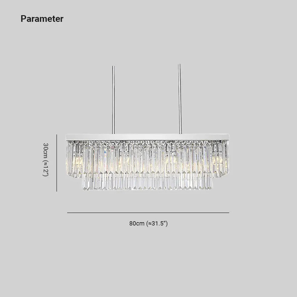 Luxury Strip Crystal Kitchen Pendant Light