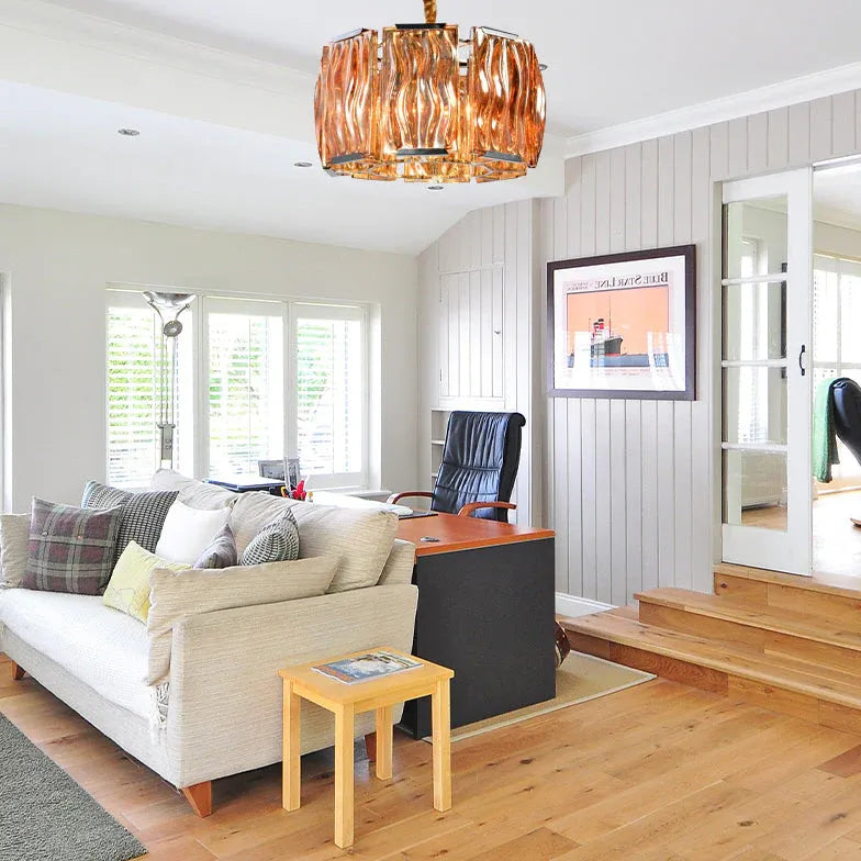 Unique Round Modern Crystal Living Room Chandelier