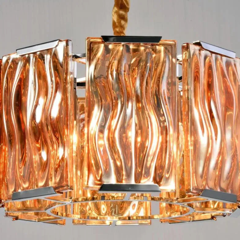 Unique Round Modern Crystal Living Room Chandelier