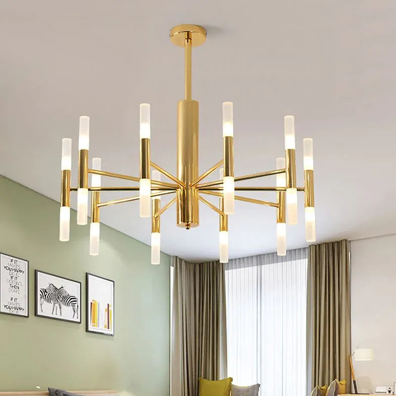 gold Modern Metal bedroom chandelier