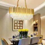 Vertical Trapezoid Gold Kitchen Pendant Light