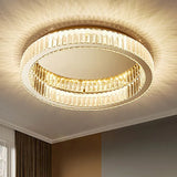 Crystal Ring Gold Modern Ceiling Light