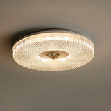 Radial Texture Bedroom Flush Ceiling Lights