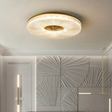 Radial Texture Bedroom Flush Ceiling Lights