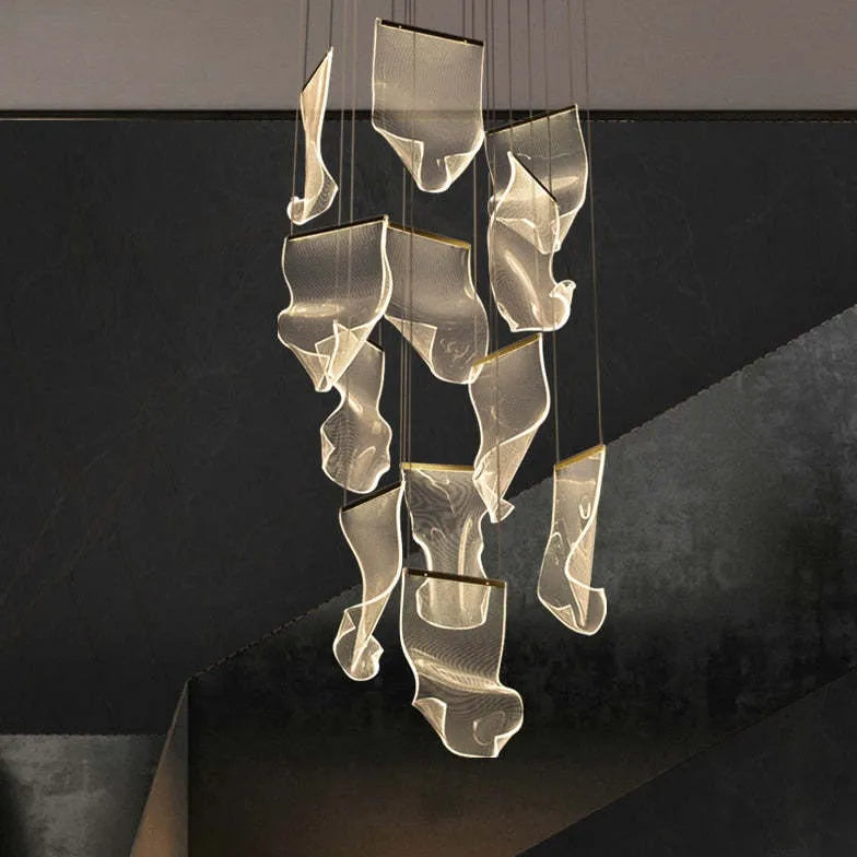 Flow Irregular Gold for Living Room Chandelier