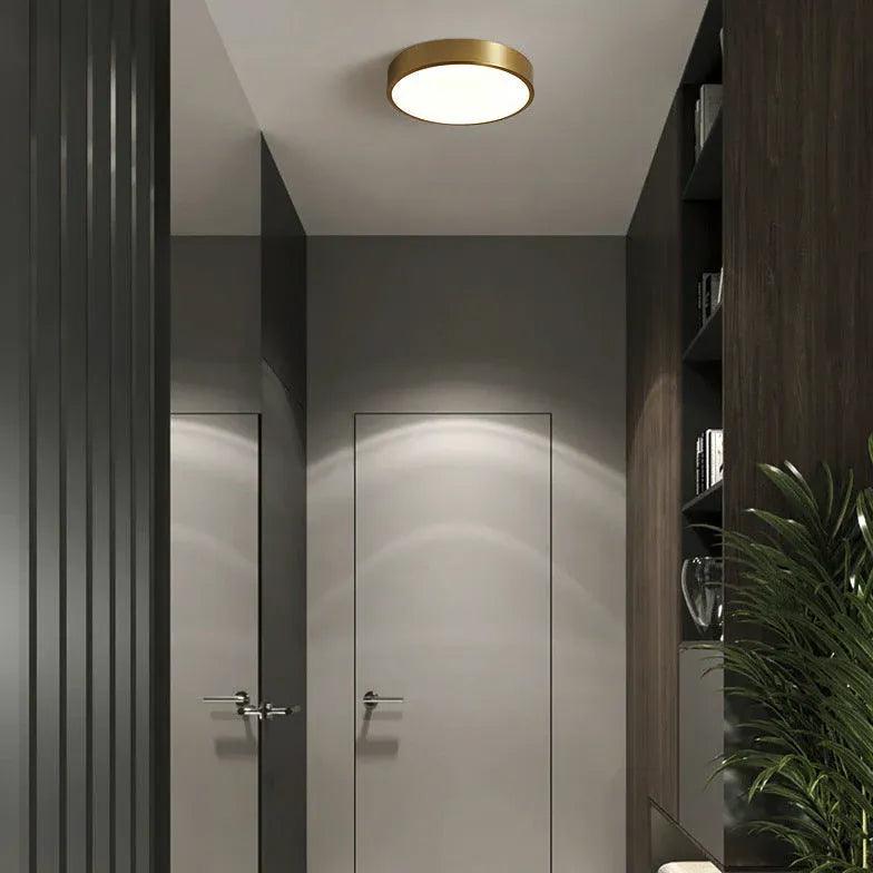 Modern Ceiling Light In Copper And LED