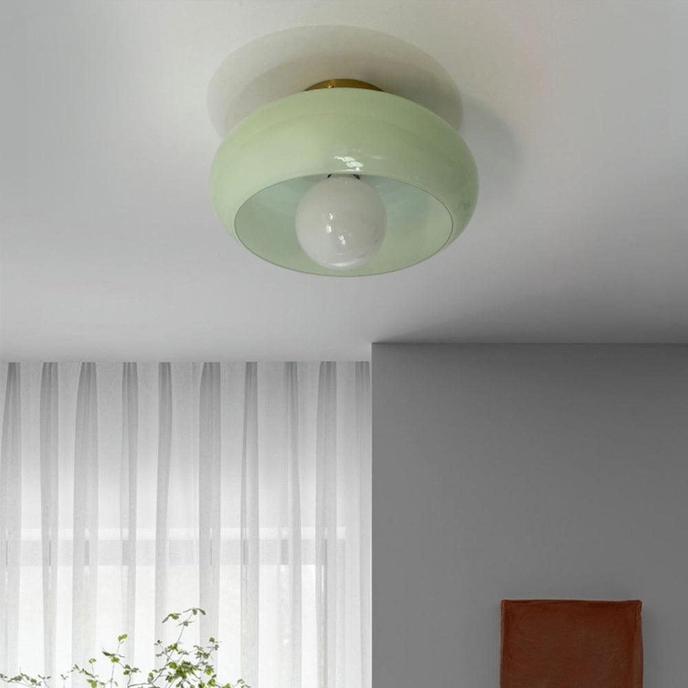 Vintage Glass Pendant Lights for Living Room